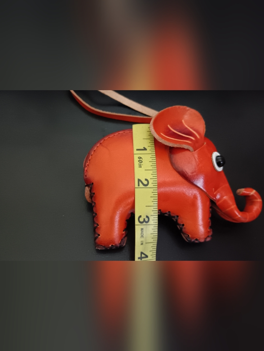 Elephant Leather Wristlet (New) - Picture 3 of 10